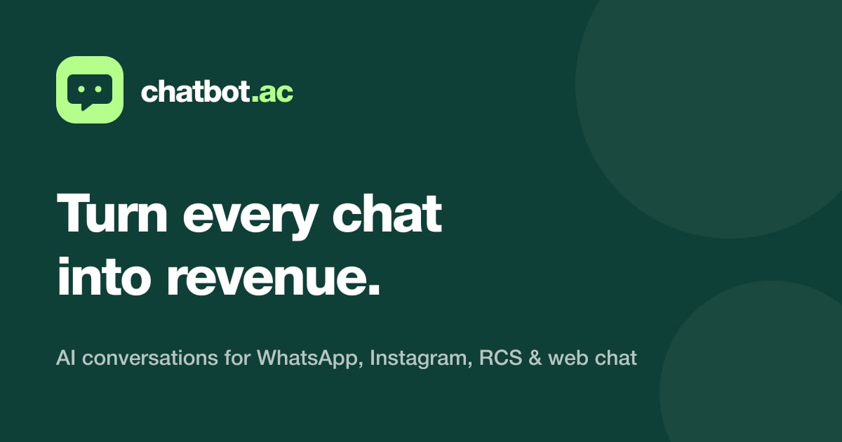 Screenshot of chatbot.ac