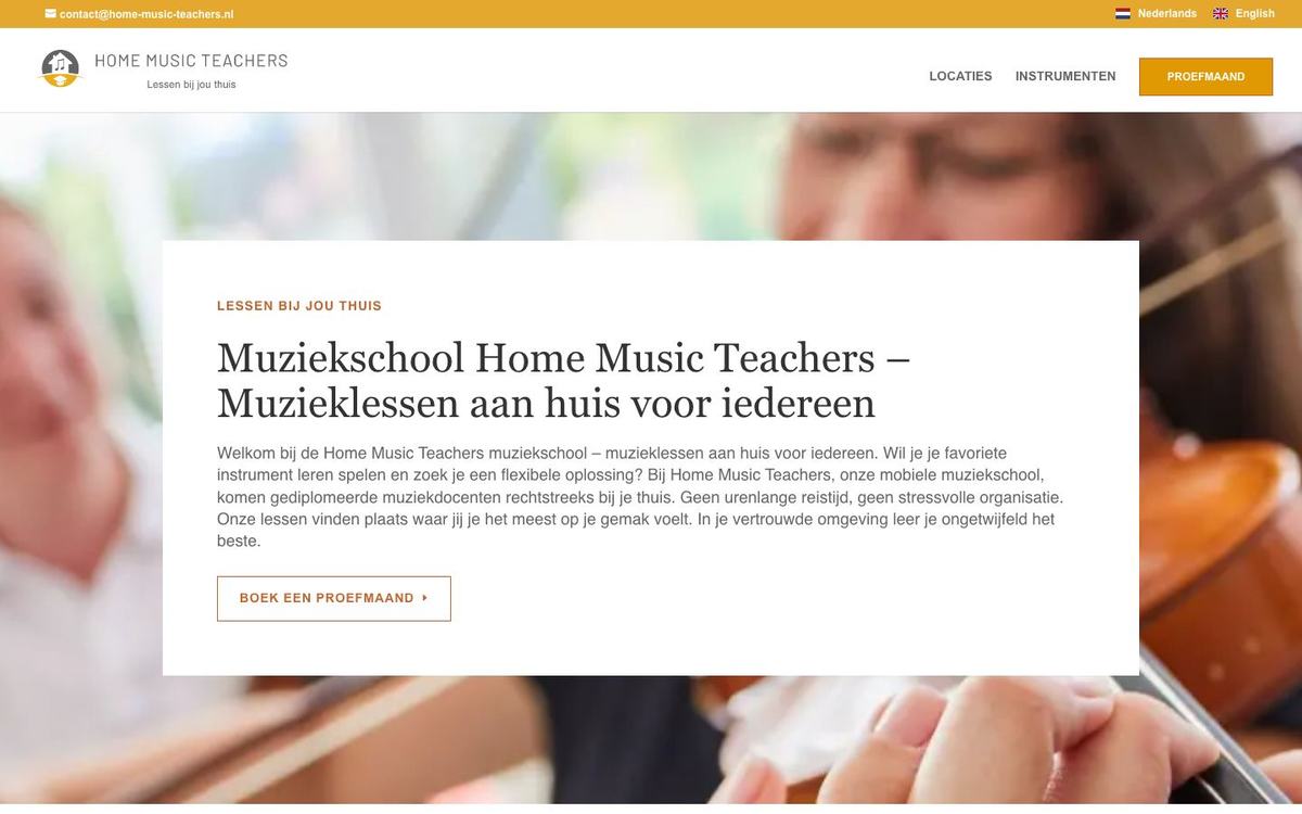 Screenshot of home-music-teachers.nl